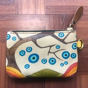 Wallet Leather Handmade Evil Eye Coin Card Holder